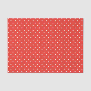 Naadloos rood achtergrond polka stippenpatroon tissuepapier