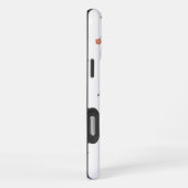 Naadloos Rood Bloemenditsy Patroon Transparant iPhone Hoesje (Rechterkant)