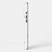 Naadloos Rood Bloemenditsy Patroon Transparant iPhone Hoesje (Linkerkant)