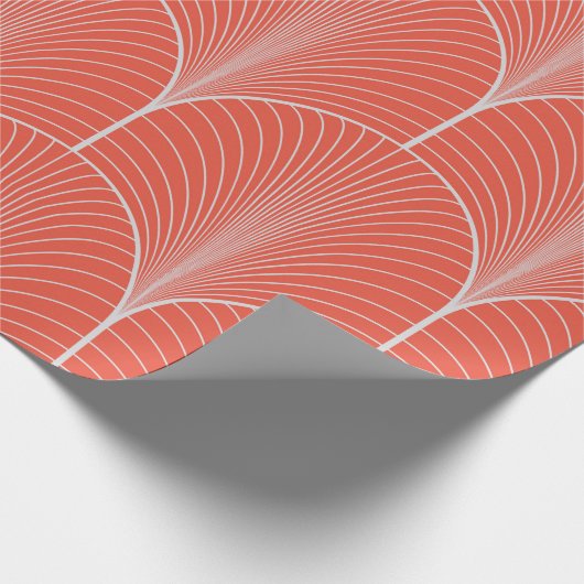 naadloos rood en grijs decobehangpapier p cadeaupapier (Hoek)