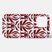Naadloos rood en wit patroonontwerp Case-Mate iPhone case (Achterkant (horizontaal))