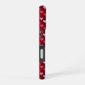 Naadloos rood hart  iPhone 16 hoesje (Rechterkant)
