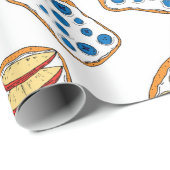 Naadloos roosterpatroon cadeaupapier (Rol Hoek)