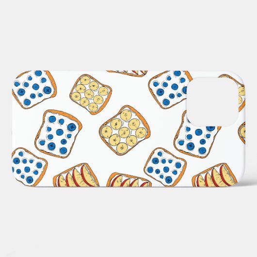 Naadloos roosterpatroon Case-Mate iPhone case (Achterkant (horizontaal))