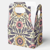 Naadloos roze en blauw Floral Patroon Bedankdoosjes (Geopend)