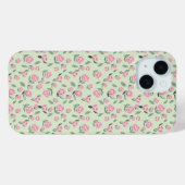 Naadloos Roze Roos Waterverf Patroon Case-Mate iPhone Case (Achterkant (horizontaal))