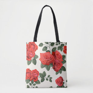 Naadloos rozen patroon, bloemontwerp. tote bag