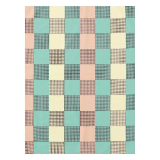 Naadloos ruitpatroon tafelkleed (Voorkant)
