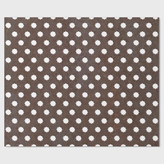 Naadloos Rusted metal-bord, perfect geschikt voor  Cadeaupapier (Vlak)