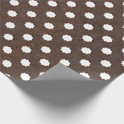 Naadloos Rusted metal-bord, perfect geschikt voor  Cadeaupapier (Hoek)