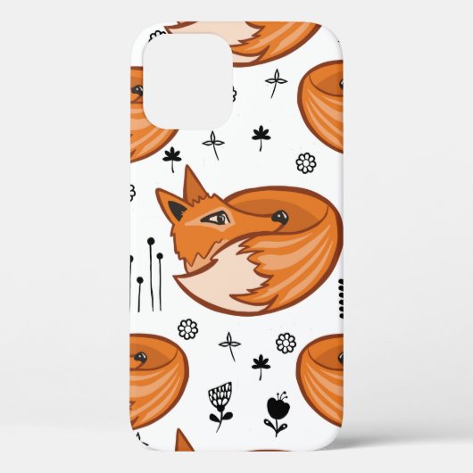 Naadloos scandinavisch patroon. kinder achtergrond Case-Mate iPhone case (Achterkant)