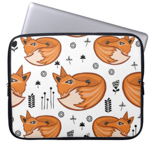 Naadloos scandinavisch patroon. kinder achtergrond laptop sleeve