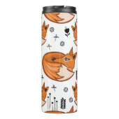 Naadloos scandinavisch patroon. kinder achtergrond thermosbeker (Achterkant)