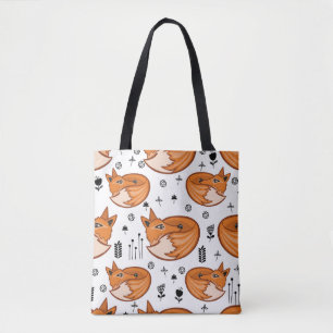 Naadloos scandinavisch patroon. kinder achtergrond tote bag