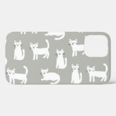 Naadloos schattig katten patroon, speels ontwerp. Case-Mate iPhone case (Achterkant (horizontaal))