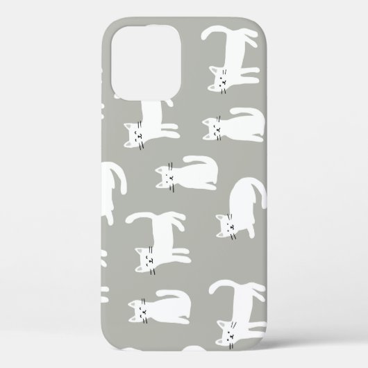 Naadloos schattig katten patroon, speels ontwerp. Case-Mate iPhone case (Achterkant)