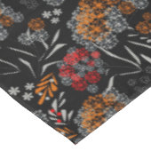 Naadloos schattig klein bloesbloem zwart v tafelkleed (Gekanteld)