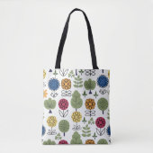 Naadloos schattig patroon, natuur in de zomer, abs tote bag (Voorkant)