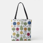 Naadloos schattig patroon, natuur in de zomer, abs tote bag (Achterkant)