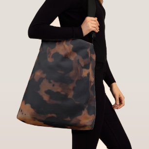 Naadloos schildpadpatroon, chic schildpad crossbody tas