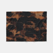 Naadloos schildpadpatroon, chic schildpad fleece deken (Voorkant (Horizontaal))