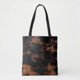 Naadloos schildpadpatroon, chic schildpad tote bag