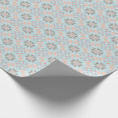 Naadloos Seashell Patroon Cadeaupapier (Hoek)