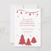 Naadloos seizoen wenskaart. kaart (Achterkant)