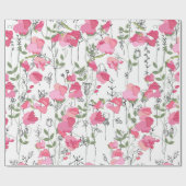 Naadloos seizoenspatroon met zoete erwt. eindeloos cadeaupapier (Vlak)