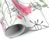 Naadloos seizoenspatroon met zoete erwt. eindeloos cadeaupapier (Rol Hoek)