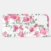 Naadloos seizoenspatroon met zoete erwt. eindeloos Case-Mate iPhone case (Achterkant (horizontaal))