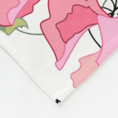 Naadloos seizoenspatroon met zoete erwt. eindeloos fleece deken (Hoek)