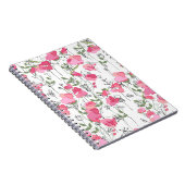 Naadloos seizoenspatroon met zoete erwt. eindeloos notitieboek (Rechterzijde)