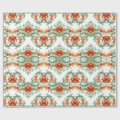 Naadloos sierpatroon met gestileerde rode doorstro cadeaupapier (Vlak)