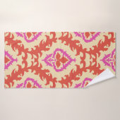 naadloos sierpatroon met traditioneel centrum badhanddoek (Badhanddoek)