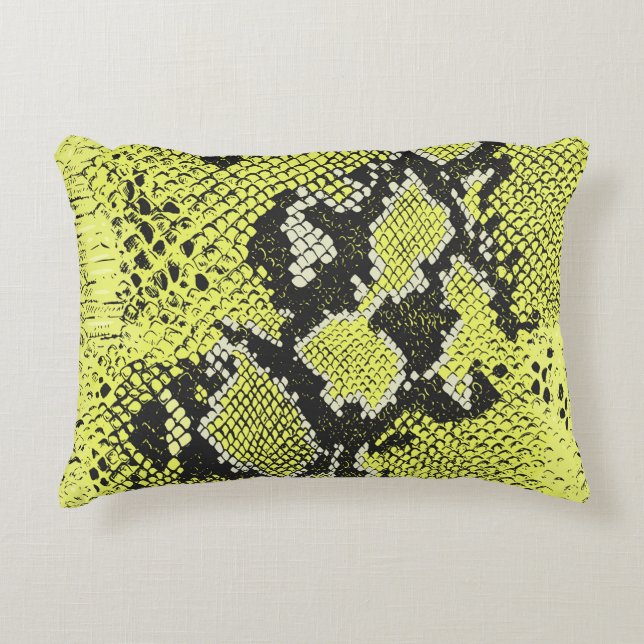 Naadloos  slangendierhuidpatroon. Snakes Accent Kussen (Voorkant)