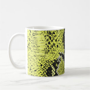 Naadloos slangendierhuidpatroon. Snakes Koffiemok