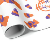 Naadloos Snoep Wit Halloween inpakpapier (Rol Hoek)