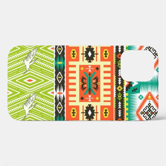 Naadloos stammenpatroon met geometrische elementen Case-Mate iPhone case (Achterkant (horizontaal))