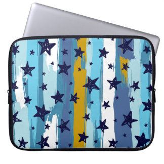 Naadloos sterpatroon: Veelzijdige achtergrond Laptop Sleeve