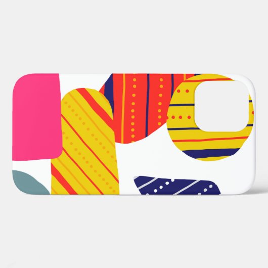 Naadloos stijlvol abstract handgetekend patroon. V Case-Mate iPhone Case (Achterkant (horizontaal))