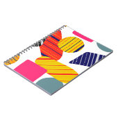 Naadloos stijlvol abstract handgetekend patroon. V Notitieboek (Linkerzijde)