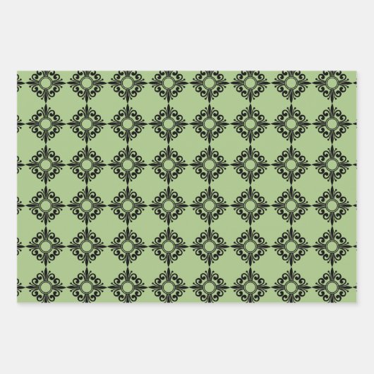 Naadloos Symmetrie-inpakpapier Inpakpapier Vel (Voorkant 3)