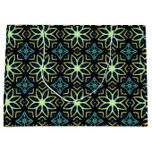 naadloos symmetrisch bloemmotief groot cadeauzakje (Voorkant)