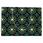 naadloos symmetrisch bloemmotief groot cadeauzakje (Achterkant)