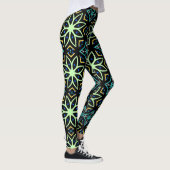 naadloos symmetrisch bloemmotief leggings (Rechts)