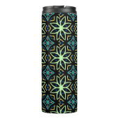 naadloos symmetrisch bloemmotief thermosbeker (Achterkant)