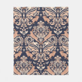 Naadloos symmetrisch patroon in de stijl Damask. Fleece Deken (Voorkant)