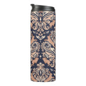 Naadloos symmetrisch patroon in de stijl Damask. Thermosbeker (Geroteerd rechts)