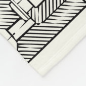 Naadloos technisch patroon met wormversnellingen e fleece deken (Hoek)